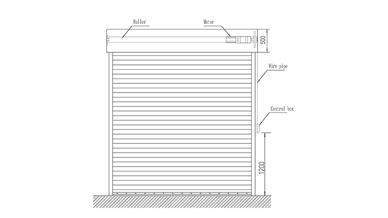 Aluminum roller doors structure