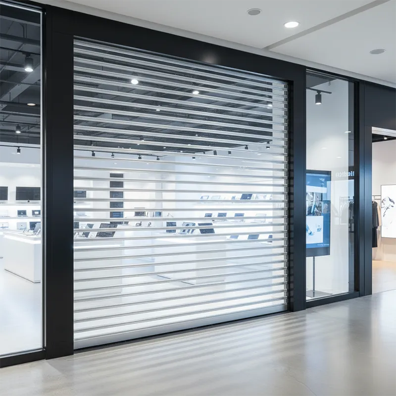 clear view roller door