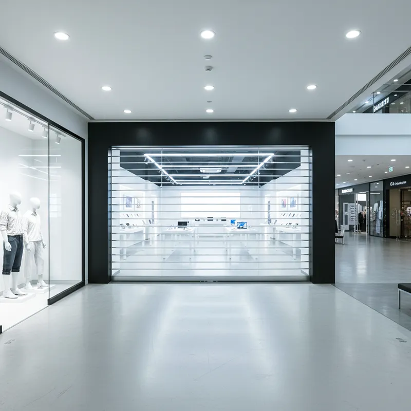 full view aluminum rolling door