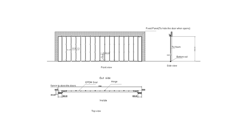 industrial folding door