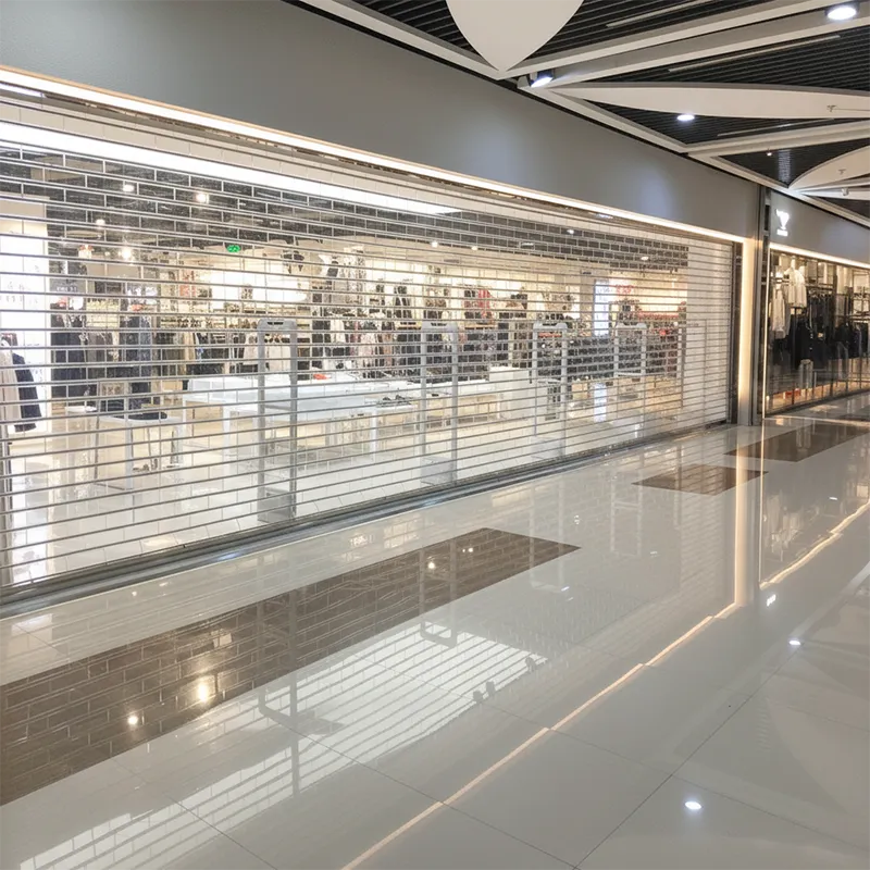 shopfront transparent roll up door