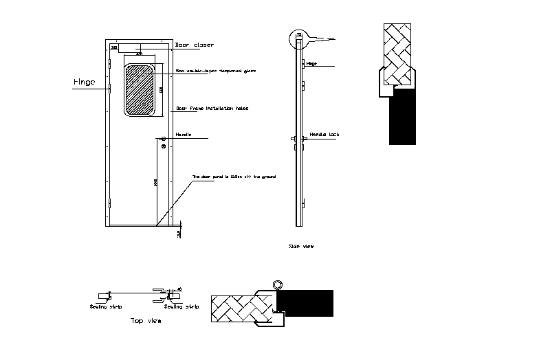 Airtight door structure