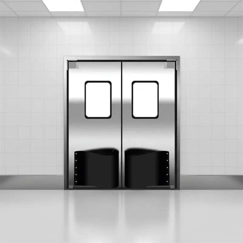 double acting swing door