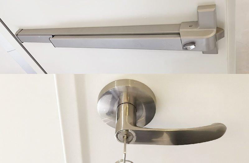 fire resistant steel door lock