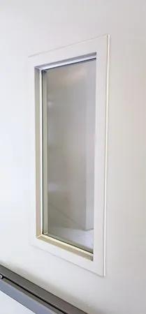 fireproof steel door window