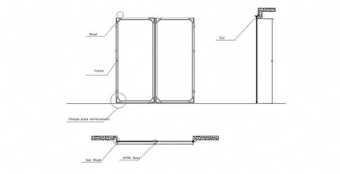 sliding door structure