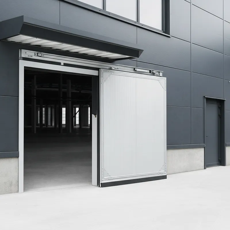 small industrial sliding door