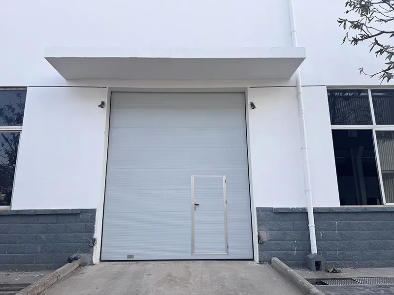 Sectional doors for workshop