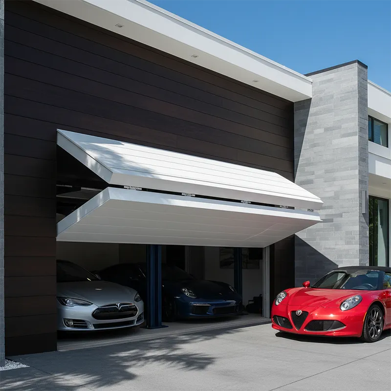 Strap-Lift Bifold Garage Door