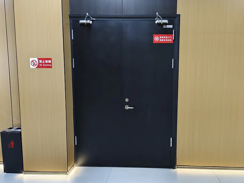 fireproof steel swing door