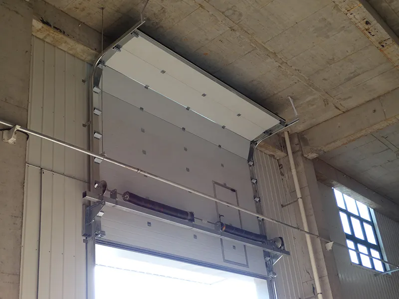 industrial sectional door lifting method