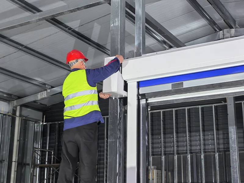 pvc fast door installation