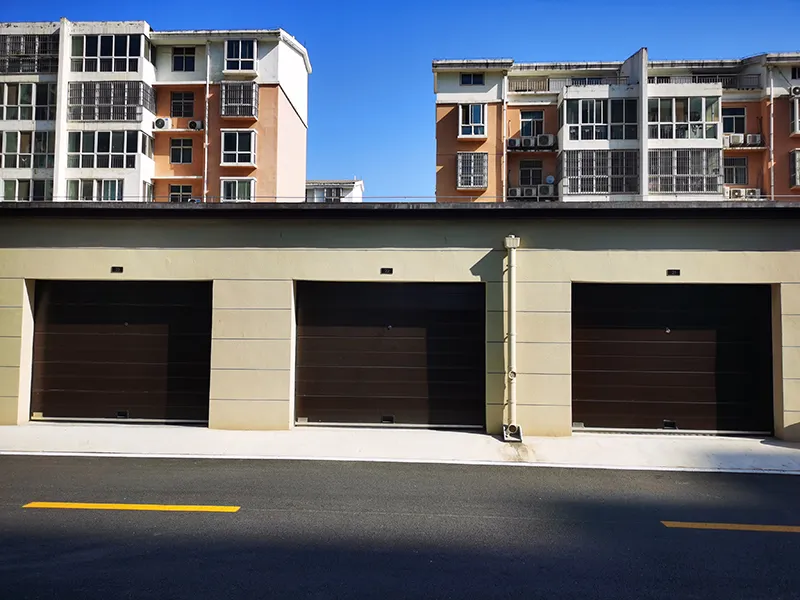 residential garage door for apartment