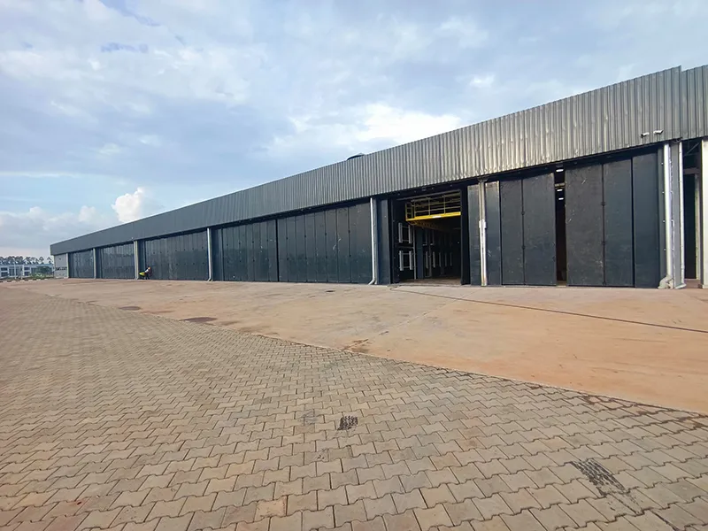 sliding folding doors for factory