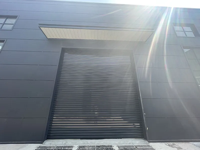 steel wind resistant rolling door